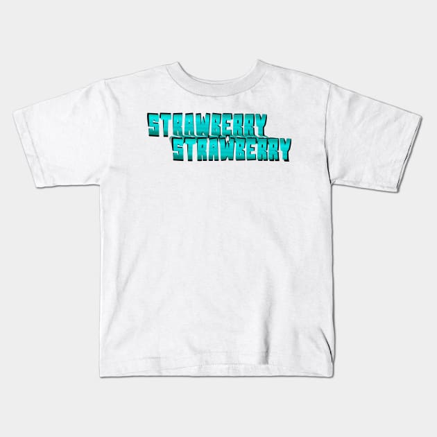 Two Blue Strawberry Kids T-Shirt by stefy